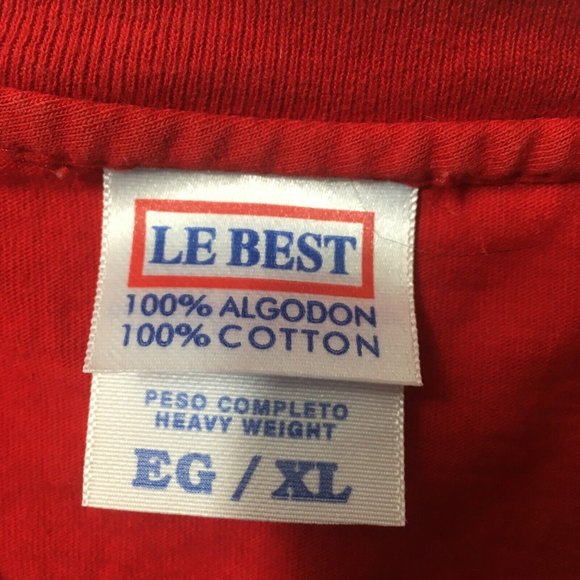 Vintage Puerto Vallarta Mexico Embroidered T-Shirt Men’s XL Heavy Cotton red - Picture 8 of 8